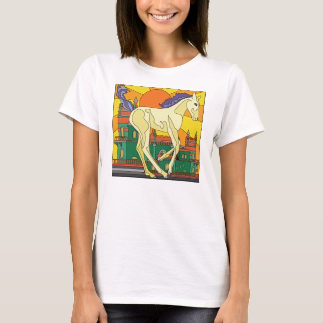 Laufendes Pferd T-Shirt (Vorderseite)