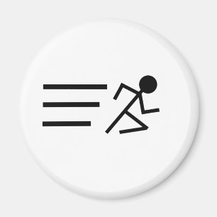Laufendes Stickman Magnet