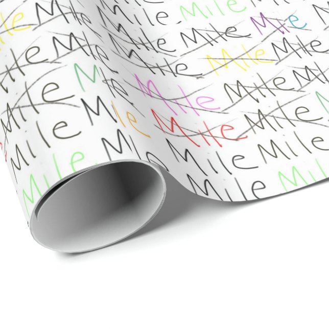 Laufendes Thema-Packpapier - eine Meile auf einmal Geschenkpapier (Rolleneckpunkt)