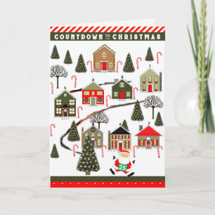Laufendes Weihnachtsfest Feiertagskarte