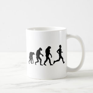Läufer-Evolutionsikone Kaffeetasse