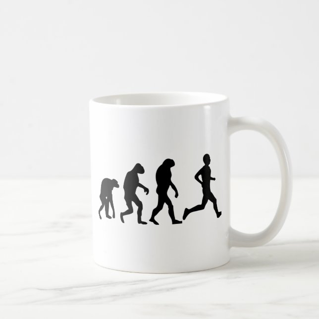Läufer-Evolutionsikone Kaffeetasse (Rechts)