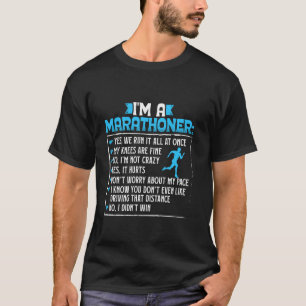 Läufer ICH BIN EIN MARATHONLÄUFER Laufen Lustig Ma T-Shirt