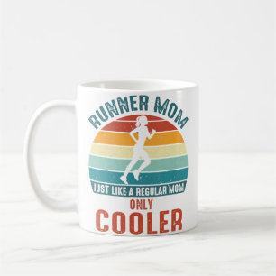 Läufer-Mama Cool Running Girl Zukunft Marathon Mut Kaffeetasse