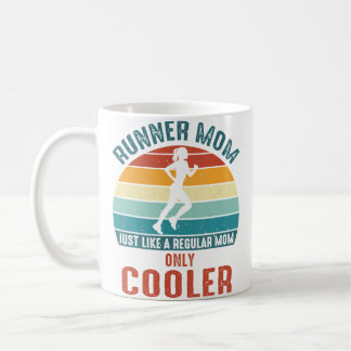 Läufer-Mama Cool Running Girl Zukunft Marathon Mut Kaffeetasse
