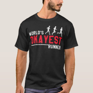 Läufer mit Durchschnittstempo Lustiger Jogging-Mar T-Shirt