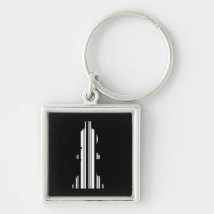LÄUFER SCHACHFIGUR BARCODE Läufer Barcode Schlüsselanhänger