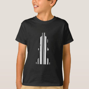LÄUFER SCHACHFIGUR STRICHCODE Läufer Barcode T-Shirt