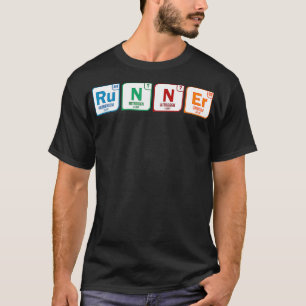 Läufer Science Periodic Table Funny Running Marath T-Shirt