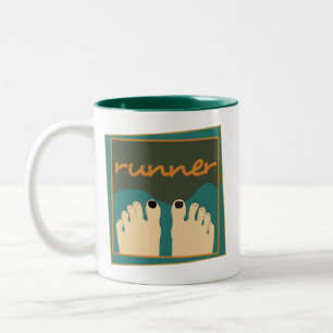Läufer-Zehen Zweifarbige Tasse
