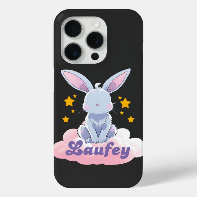 "Laufey Bunny on a Cloud with Stars - Niedliches D Case-Mate iPhone Hülle (Rückseite)