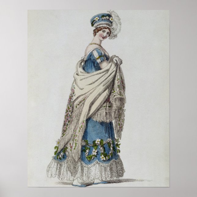 Laufkleid, Modeplatte aus Ackermanns Repo Poster (Vorne)