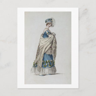 Laufkleid, Modeplatte aus Ackermanns Repo Postkarte