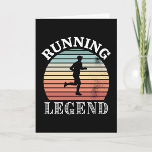Lauflegende Lustiges Joggen Läufer Geschenk Karte