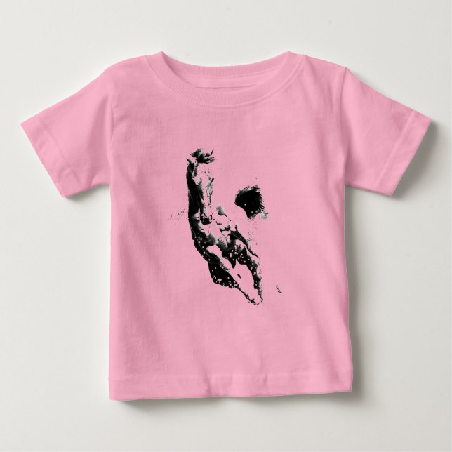 Laufpferd Baby T-shirt (Vorderseite)