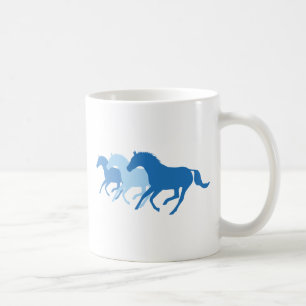 Laufpferd (blau) kaffeetasse
