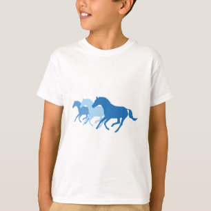 Laufpferd (blau) T-Shirt