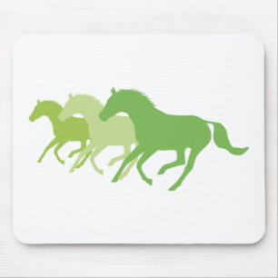 Laufpferd (grün) mousepad