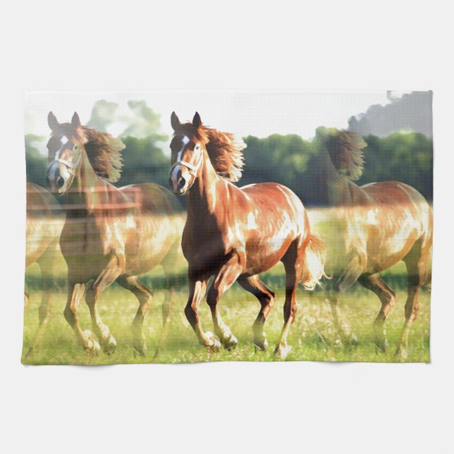 Laufpferd Handtuch (Horizontal)
