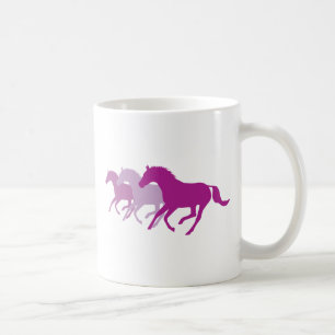 Laufpferd (Lila) Kaffeetasse