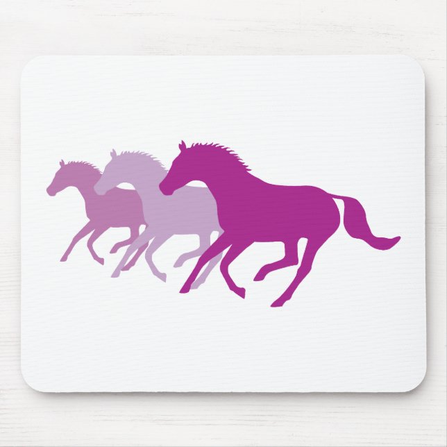 Laufpferd (Lila) Mousepad (Vorne)