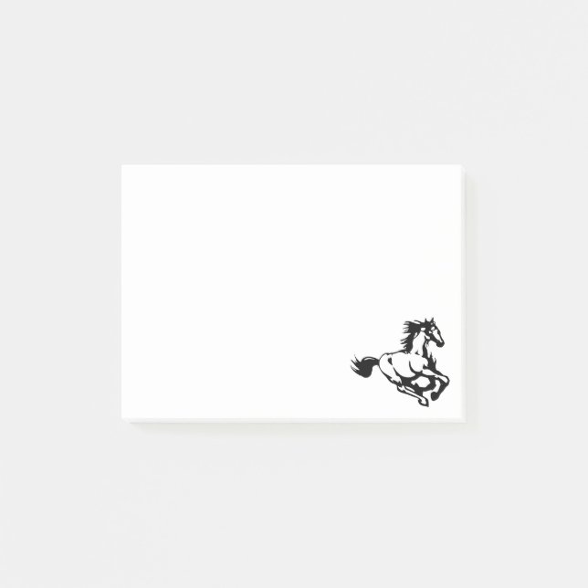 Laufpferd Post-it Klebezettel (Vorderseite)