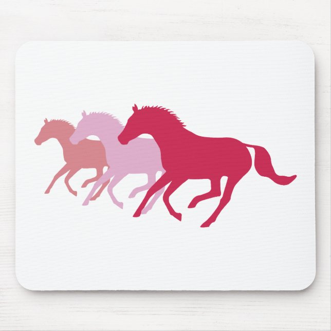 Laufpferd (rot) mousepad (Vorne)