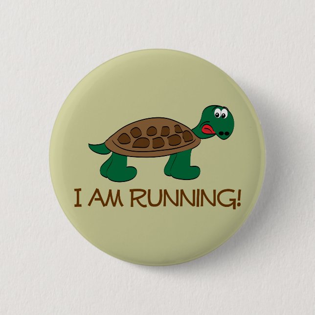 Laufschildkröte Button (Vorderseite)