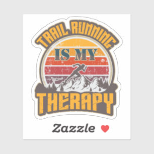 Laufspur ist mein Therapieretro Aufkleber