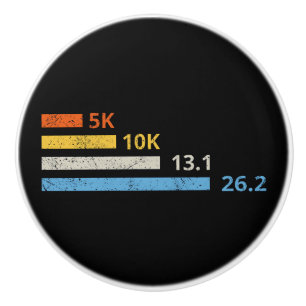 Laufstrecken I - 5K 10K 13,1 26,2 Marathonläufer Keramikknauf