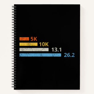 Laufstrecken I - 5K 10K 13,1 26,2 Marathonläufer Notizbuch