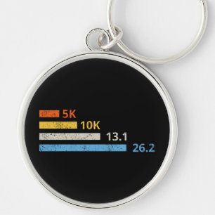 Laufstrecken I - 5K 10K 13,1 26,2 Marathonläufer Schlüsselanhänger