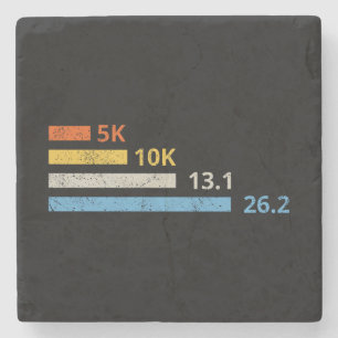 Laufstrecken I - 5K 10K 13,1 26,2 Marathonläufer Steinuntersetzer