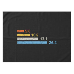 Laufstrecken I - 5K 10K 13,1 26,2 Marathonläufer Tischdecke