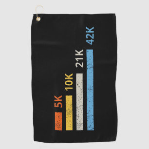 Laufstrecken II - 5K 10K 21K 42K Marathoner Golfhandtuch