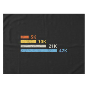 Laufstrecken II - 5K 10K 21K 42K Marathoner Tischdecke