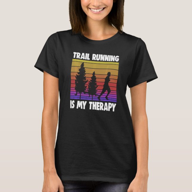 Laufstrecken ist meine Therapie Männer Athelete Sp T-Shirt (Vorderseite)
