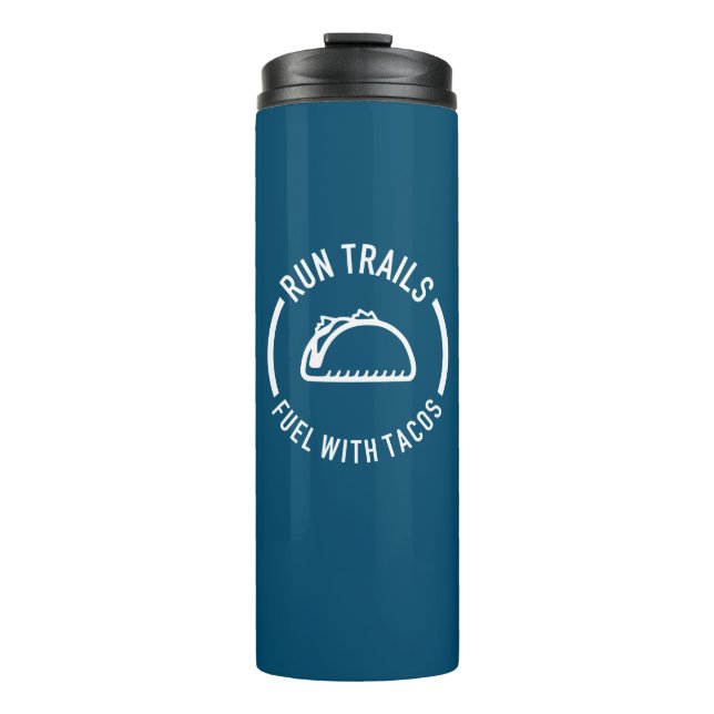 Laufstrecken mit Tacos Thermosbecher (Vorderseite)