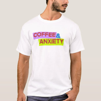 Läuft auf Kaffee und Angst - nachvollziehbarer Wor T-Shirt