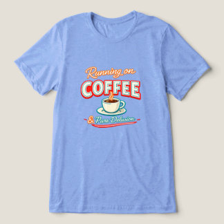 Läuft auf Kaffee und purer Illusion Tri-Blend Shirt
