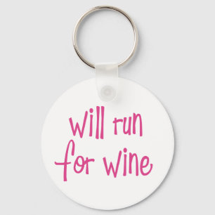 Läuft für Wein Schlüsselanhänger