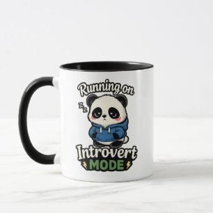 Läuft im Introvertierten-Modus Panda Tasse