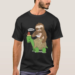 Laufteam Faultier Schnecke Schildkröte Huckepack T-Shirt