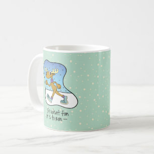 Laufübung Rentier Weihnachten Kaffeetasse