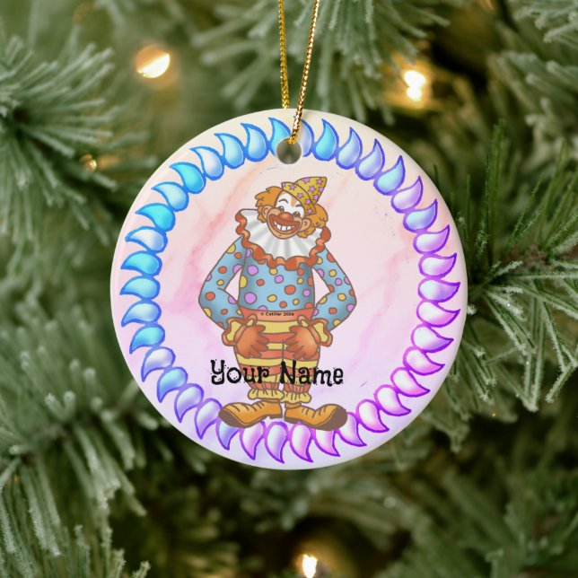 Laugh Clown Keramik Ornament (Baum)