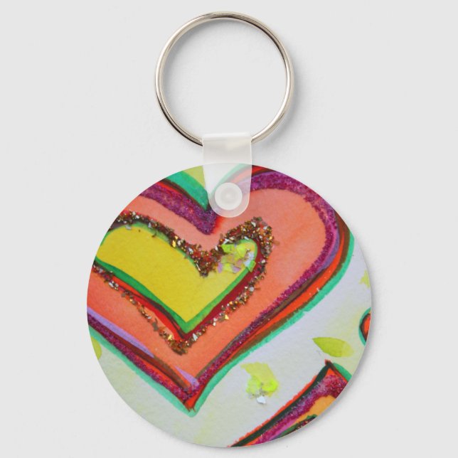 Laugh Heart Keychain Schlüsselanhänger (Vorderseite)