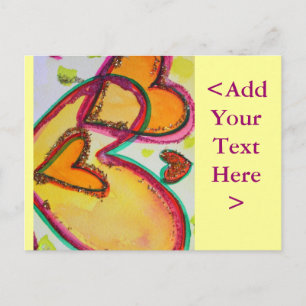 Laugh Hearts Connect Postcard Postkarte