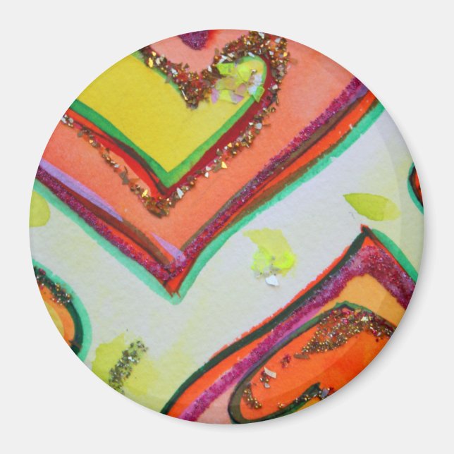 Laugh Hearts Magnet (Vorne)