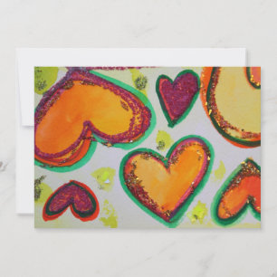 Laugh Hearts Pink Bliss Invitation personnalisée -