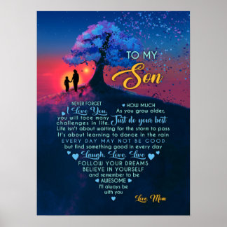 LAUGH, LIEBE, LEBEN - ZU MEINEM SOHN - MAMA POSTER